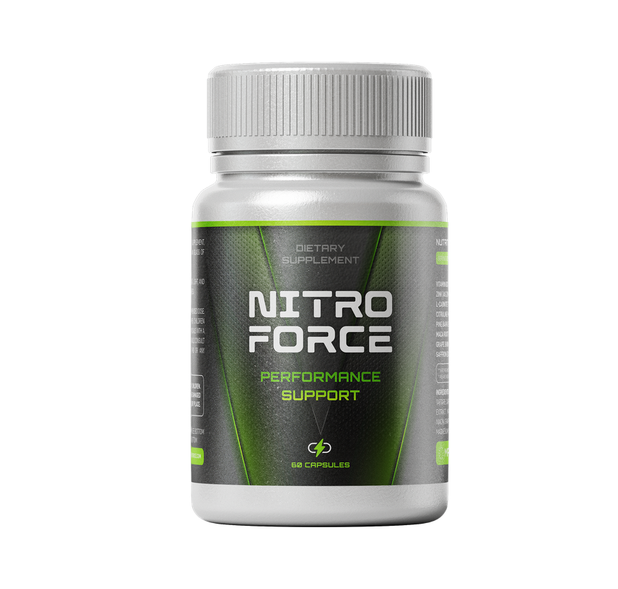 Pot de Nitro Force, complément alimentaire pour l'énergie et la vitalité masculine